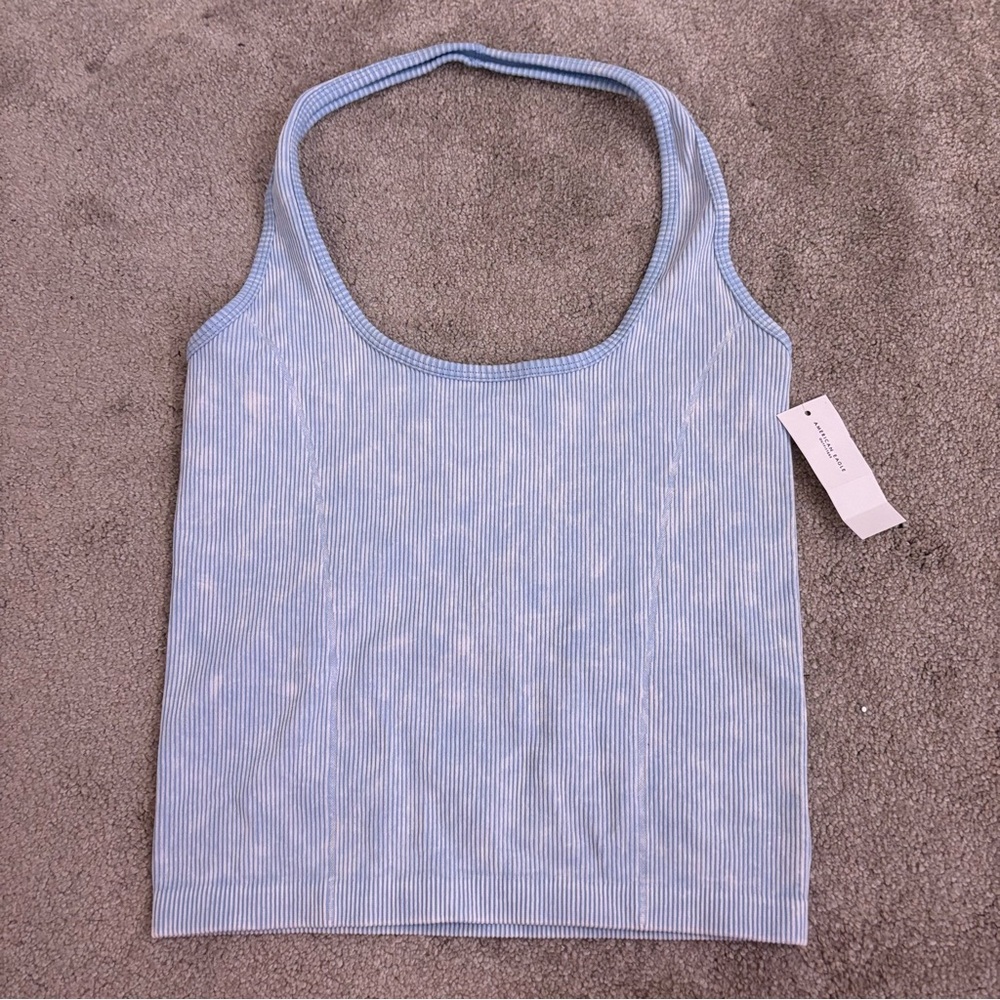 American eagle ribbed halter top